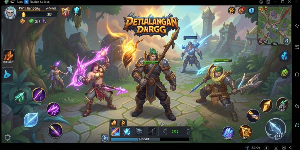 Tangkapan layar gameplay menakjubkan dari 6CF yang penuh aksi ARPG.