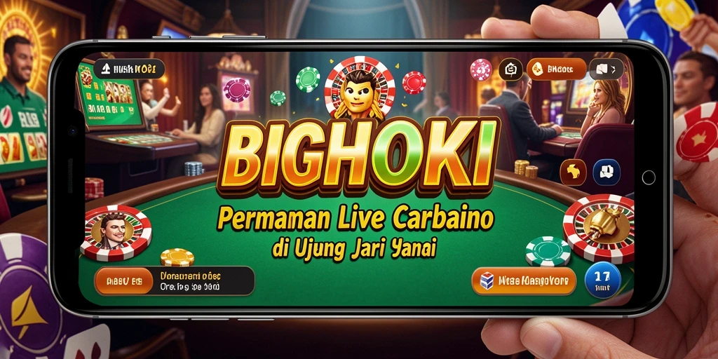 Tampilan gameplay BIGHOKI yang menarik dengan dealer langsung.