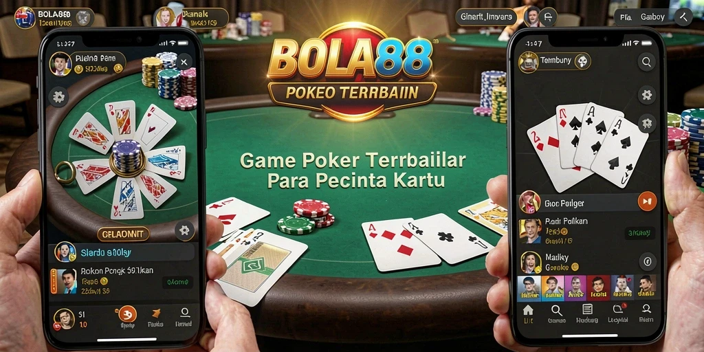 Tampilan gameplay dengan suasana poker yang mendebarkan.