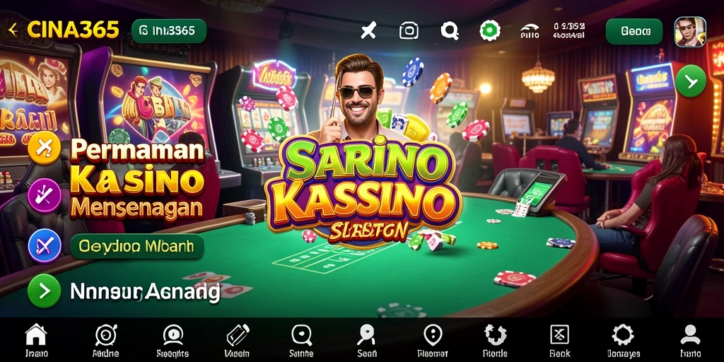 Screenshot gameplay CINA365 yang menunjukkan keseruan bermain Kasino.