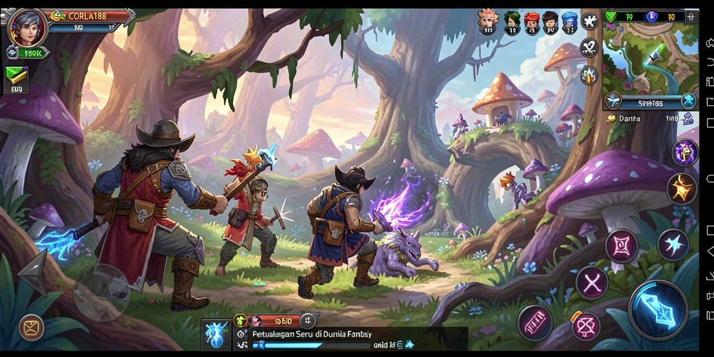 Tampilan gameplay menarik dalam petualangan CORLA188.