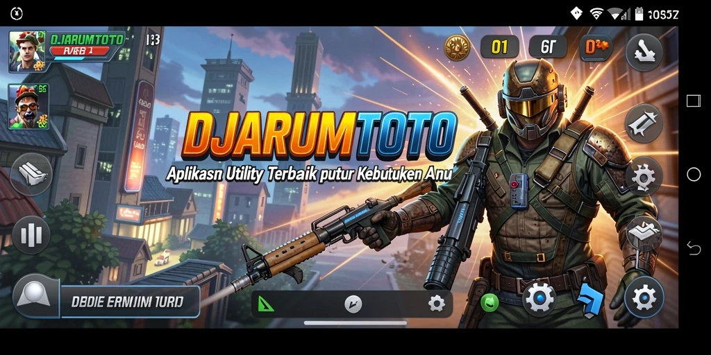 Tampilan antarmuka DJARUMTOTO yang sederhana dan fungsional.