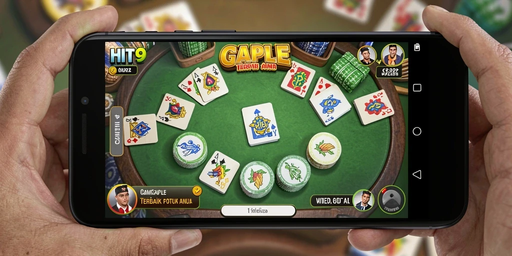 Screenshot gameplay HIT9 yang menarik saat bermain Gaple.