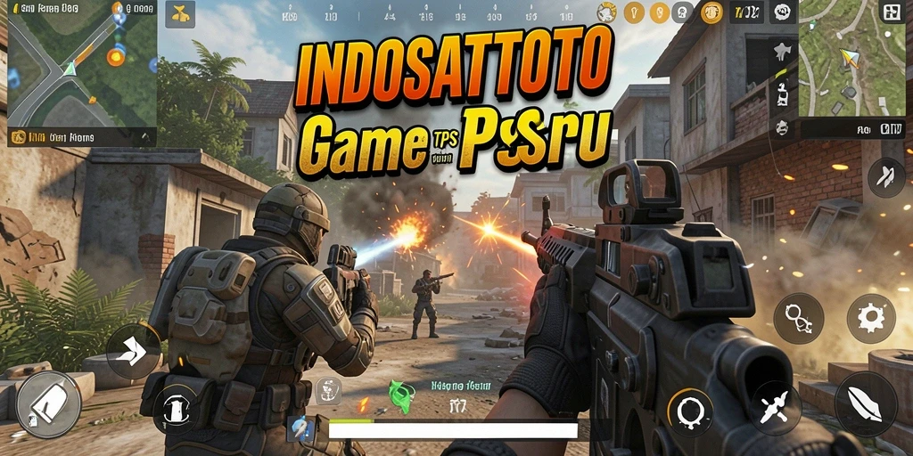 Tampilan pertempuran seru dalam gameplay TPS INDOSATTOTO.