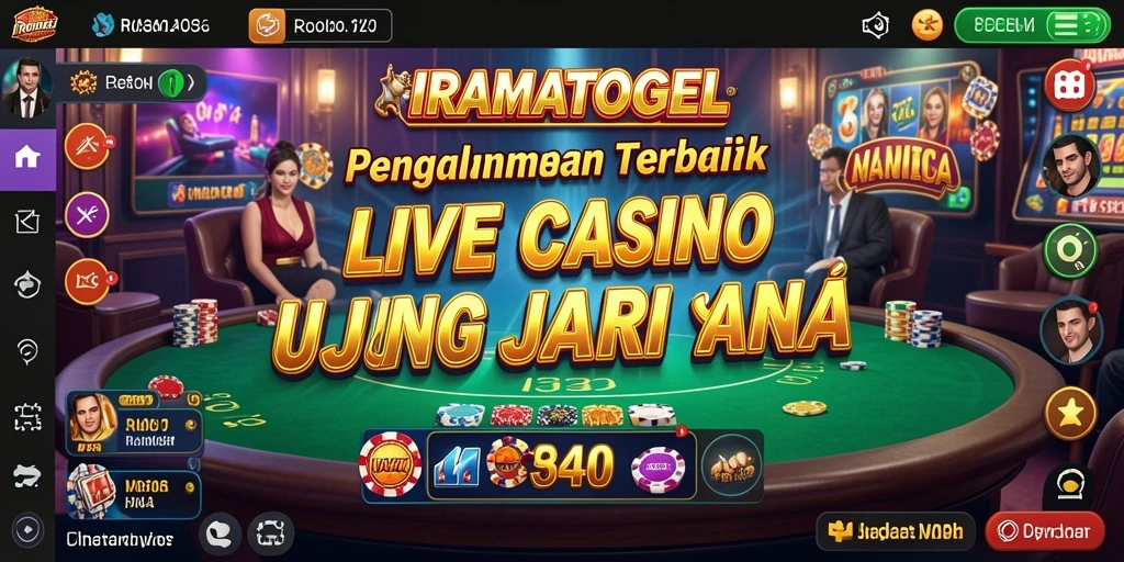Gameplay Live Casino yang mendebarkan di IRAMATOGEL.