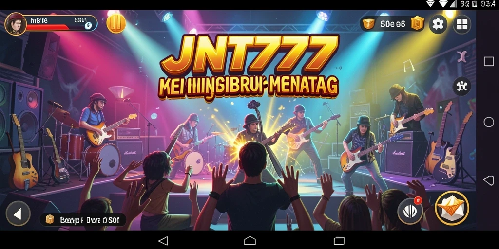 Screenshot utama <strong>JNT777</strong> menampilkan aksi permainan musik yang seru.