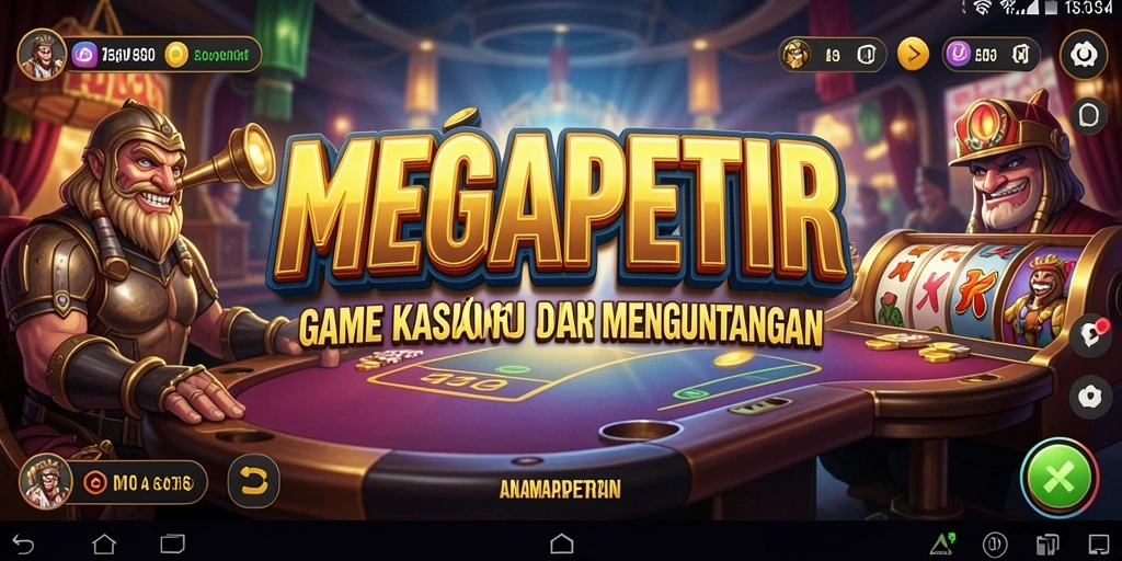 Tampilan menarik gameplay Kasino di MEGAPETIR