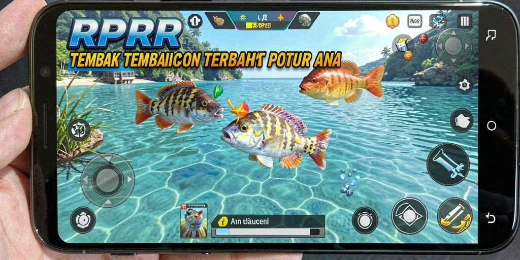Screenshot RPRR menampilkan aksi seru dalam permainan Tembak Ikan.