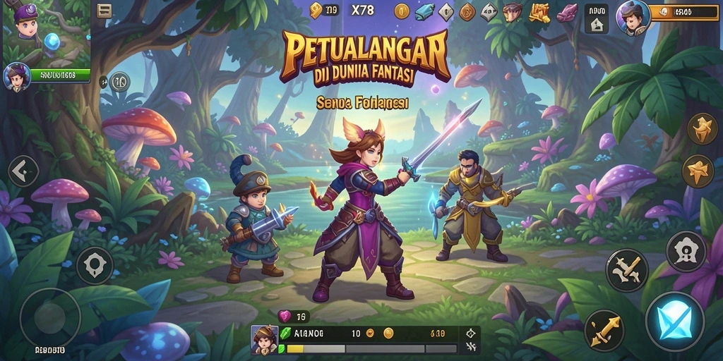Tangkapan layar gameplay X78 yang menampilkan aksi petualangan yang mendebarkan.