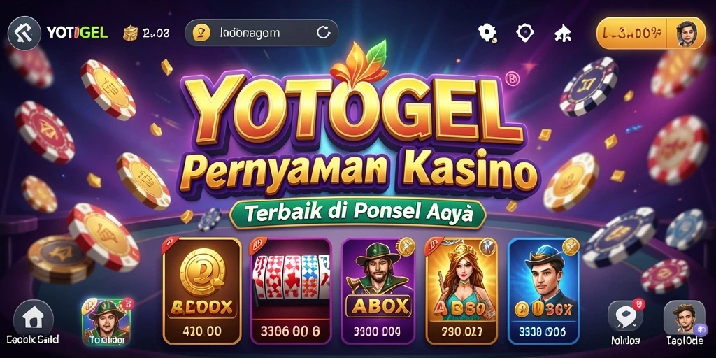 Tampilan screenshot utama YOTOGEL yang menunjukkan gameplay kasino.