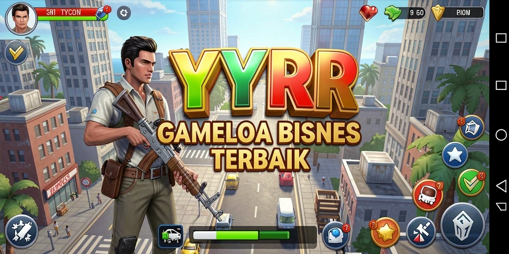 Tampilan antarmuka game YYRR dengan elemen Tycoon yang dinamis.